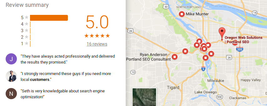 Google map listing review